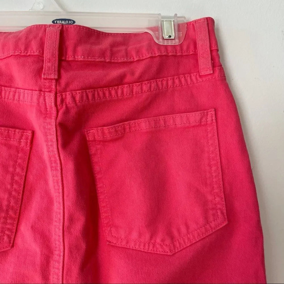 Vintage Y2K AA high‎ waisted coral  pink denim skirt - Picture 8 of 8